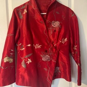 Silk blazer/top